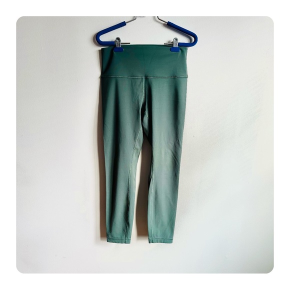 ★ Lululemon Wunder Under High-Rise Crop Full-On Luxtreme - Tidewater Teal ★ - Picture 3 of 17